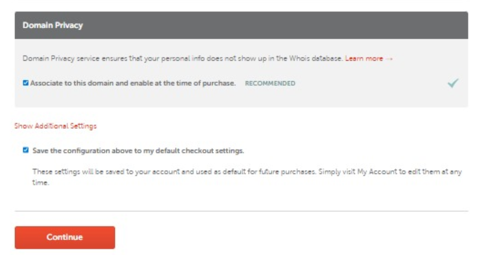 Namecheap Whois Privacy Setup