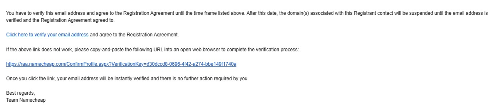 Verify Email Link
