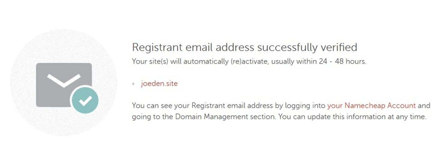 Verification Success